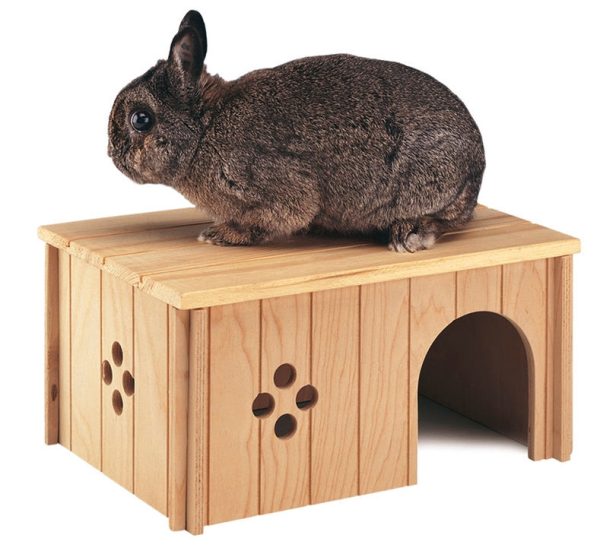 Wooden Rabbit and Guinea Pig Hideaway Online now