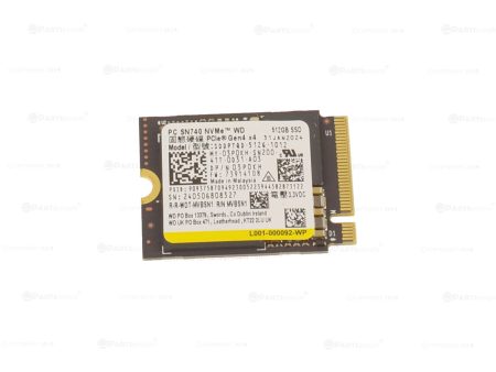 Used Western Digital SN740 512GB NVMe PCIE SSD Hard Drive M.2 2230 Card 512GB 3P0KH For Cheap