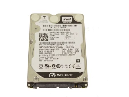 Used Western Digital Black 500gb SATA Laptop Hard Drive 7200rpm WD5000BPKT Sale