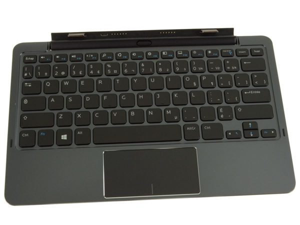 Refurbished FRENCH Dell OEM Venue 11 Pro Tablet Mobile Keyboard Docking Station wbattery French Keyboard M66TT Online Hot Sale