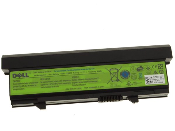 Used Dell OEM Original Latitude E5400 E5500 E5410 E5510 Laptop Battery 9-cell 81Wh 2D578 Supply