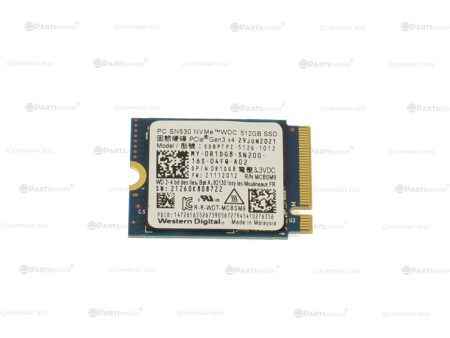 Used Western Digital SN530 512GB NVMe PCIE SSD Hard Drive M.2 2230 Card 512GB R1DG8 Sale