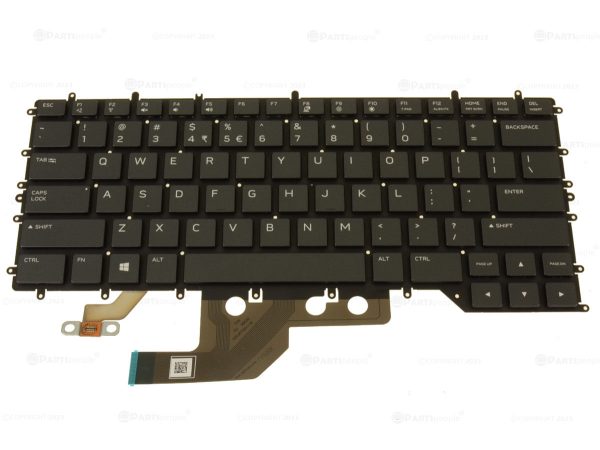 New US INTL OEM Alienware m15 R2 Backlit Laptop Keyboard Assembly US INTL 1JVRC For Discount